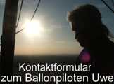 Anfrage- und Buchungsformular fü Ballonfahrten und Luftwerbung